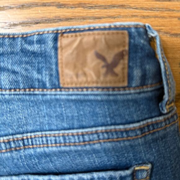 American Eagle Outfitters Demin Cut Off Shorts SZ 10 Vintage Casual Boho Hippie - Picture 5 of 6